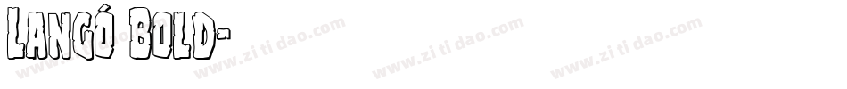 Langó Bold字体转换